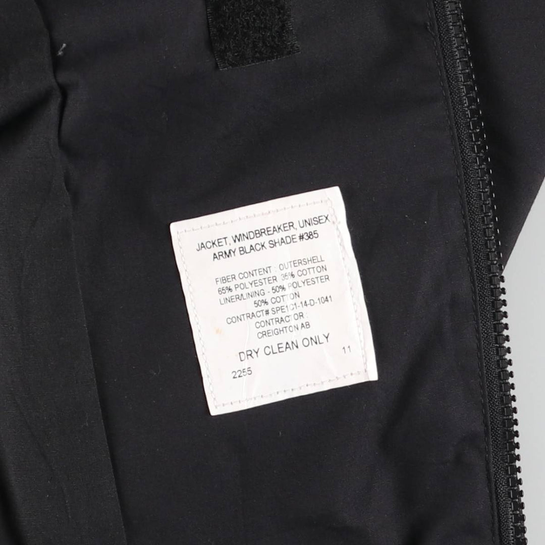Authentic US Military JROTC Junior Reserve Officer Training Course Windbreaker, Made in USA, Men's Size Small polyester black type Vintage Second Hand