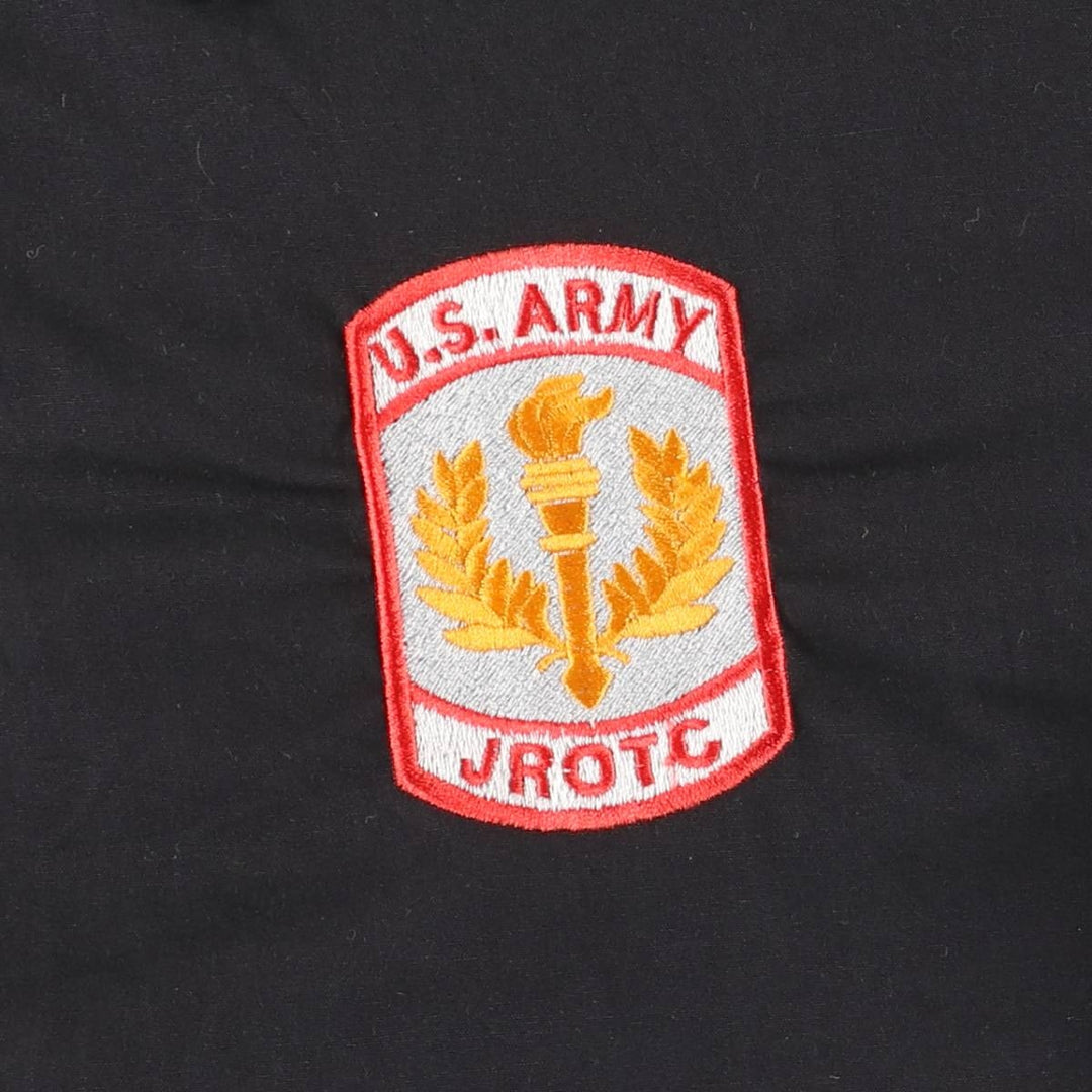 Authentic US Military JROTC Junior Reserve Officer Training Course Windbreaker, Made in USA, Men's Size Small polyester black type Vintage Second Hand