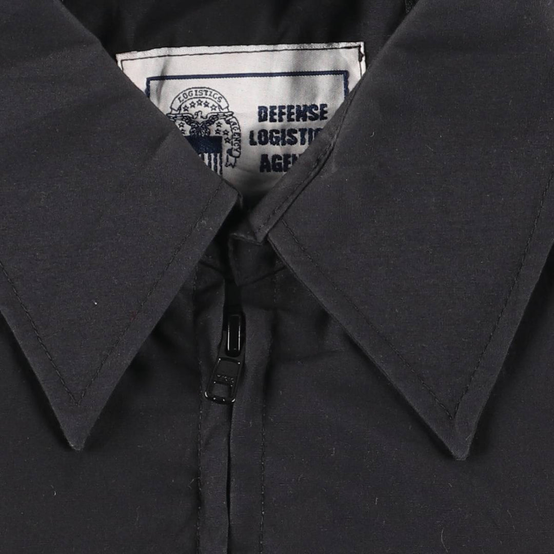 Authentic US Military JROTC Junior Reserve Officer Training Course Windbreaker, Made in USA, Men's Size Small polyester black type Vintage Second Hand