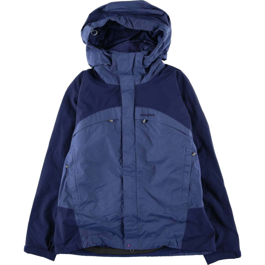 2000'S Patagonia 29325F6 Ripstop Mountain Parka Shell Jacket, Men's Size L Nylon navy blue type Vintage Second Hand