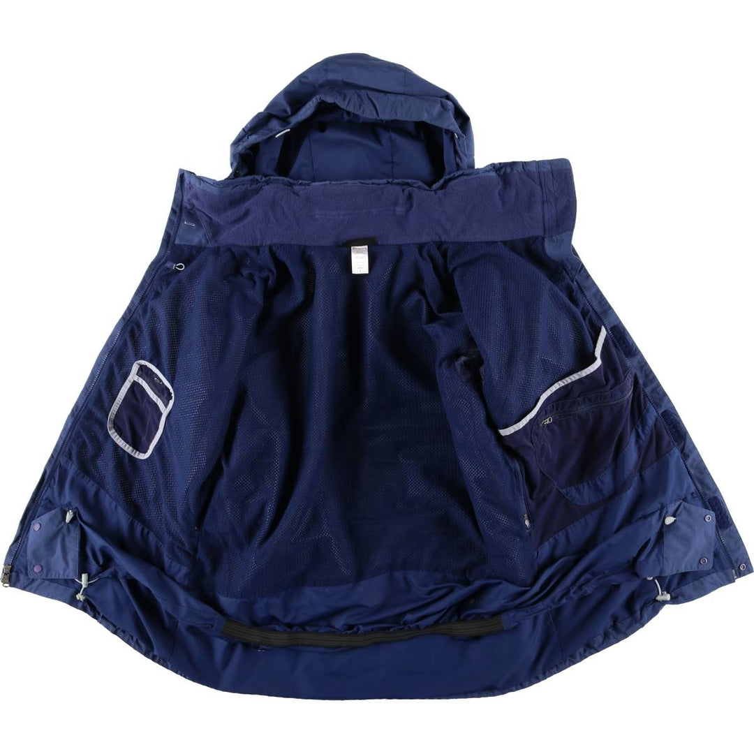2000'S Patagonia 29325F6 Ripstop Mountain Parka Shell Jacket, Men's Size L Nylon navy blue type Vintage Second Hand