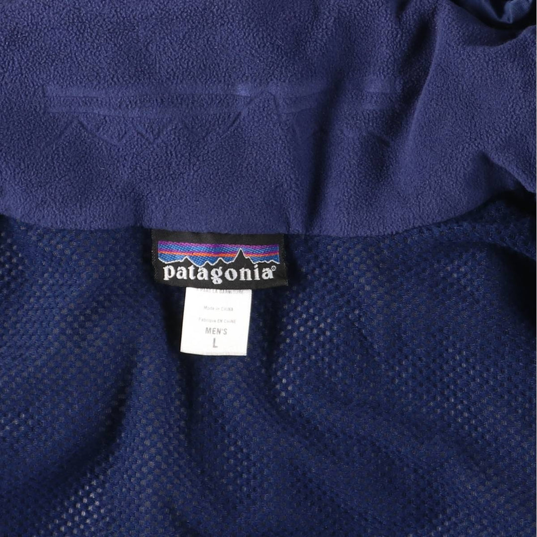 2000'S Patagonia 29325F6 Ripstop Mountain Parka Shell Jacket, Men's Size L Nylon navy blue type Vintage Second Hand