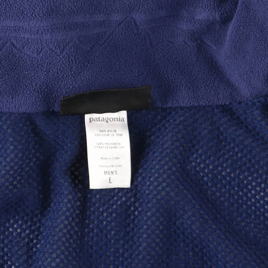 2000'S Patagonia 29325F6 Ripstop Mountain Parka Shell Jacket, Men's Size L Nylon navy blue type Vintage Second Hand