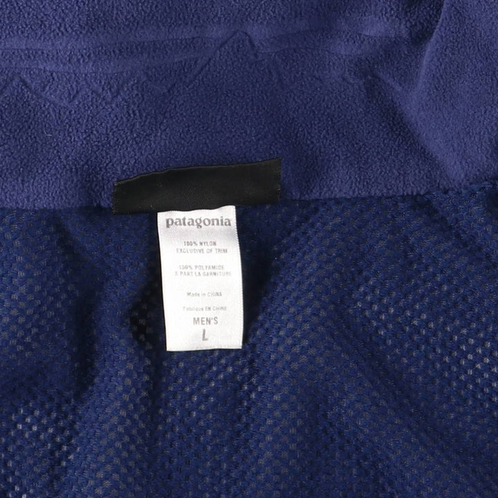 2000'S Patagonia 29325F6 Ripstop Mountain Parka Shell Jacket, Men's Size L Nylon navy blue type Vintage Second Hand