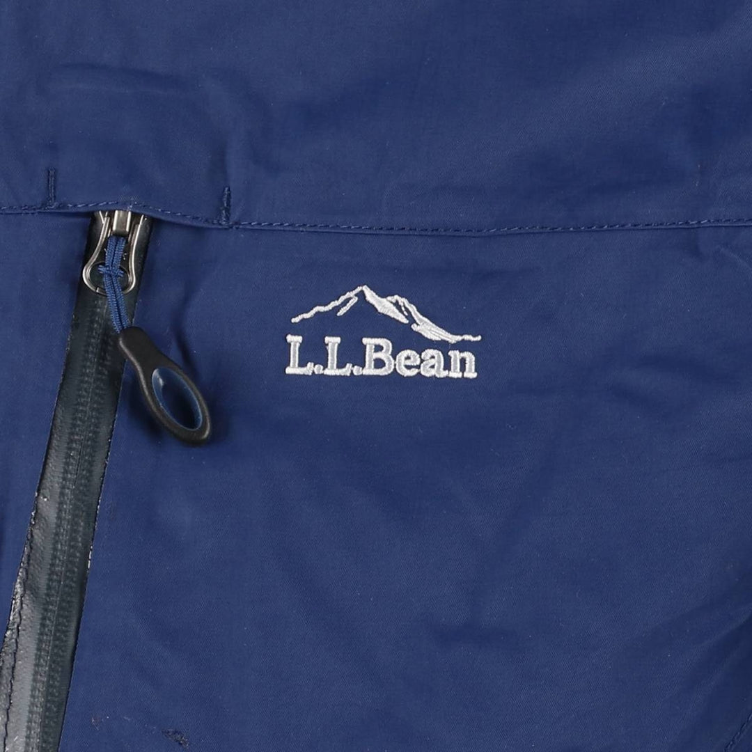 LLBean Men's Padded Puffer Jacket, Size M Nylon navy blue type Vintage Second Hand