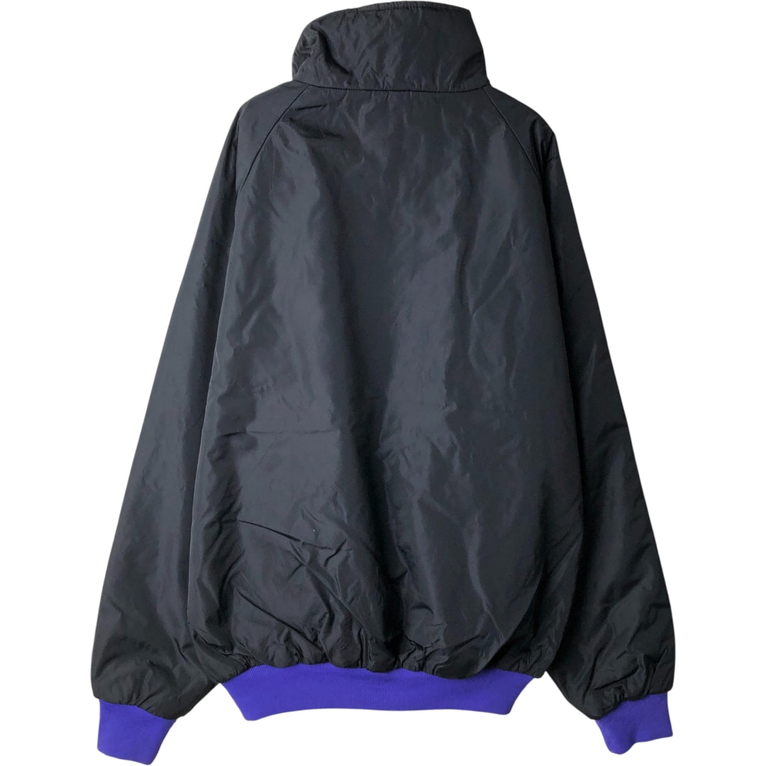 1980'S Columbia White Tag Reversible Padded Puffer Jacket, Men's Size L, Vintage Nylon black type Vintage Second Hand