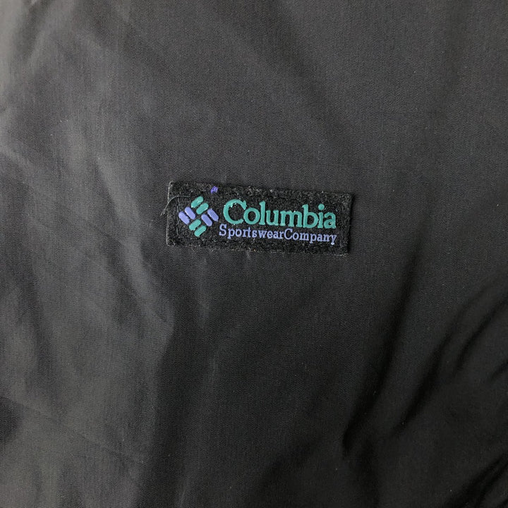 1980'S Columbia White Tag Reversible Padded Puffer Jacket, Men's Size L, Vintage Nylon black type Vintage Second Hand