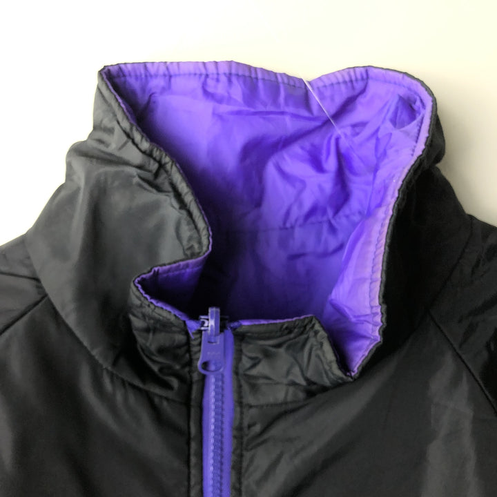 1980'S Columbia White Tag Reversible Padded Puffer Jacket, Men's Size L, Vintage Nylon black type Vintage Second Hand