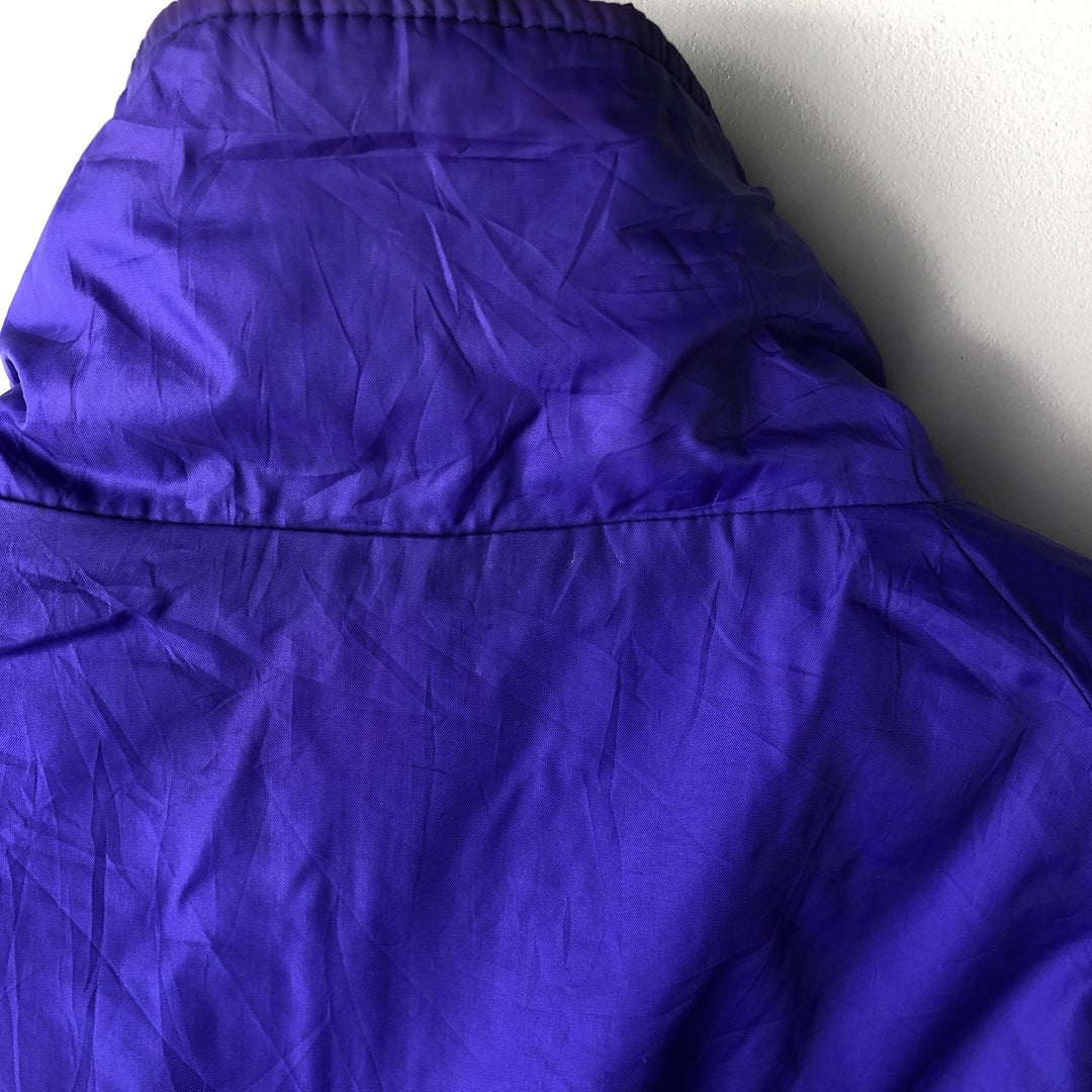 1980'S Columbia White Tag Reversible Padded Puffer Jacket, Men's Size L, Vintage Nylon black type Vintage Second Hand