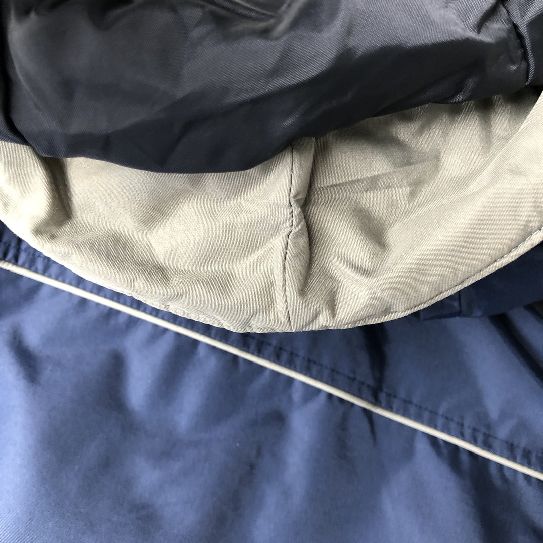 90'S Columbia Half-Zip Padded Mountain Parka/Shell/Puffer Jacket, Men's Size L Nylon navy blue type Vintage Second Hand