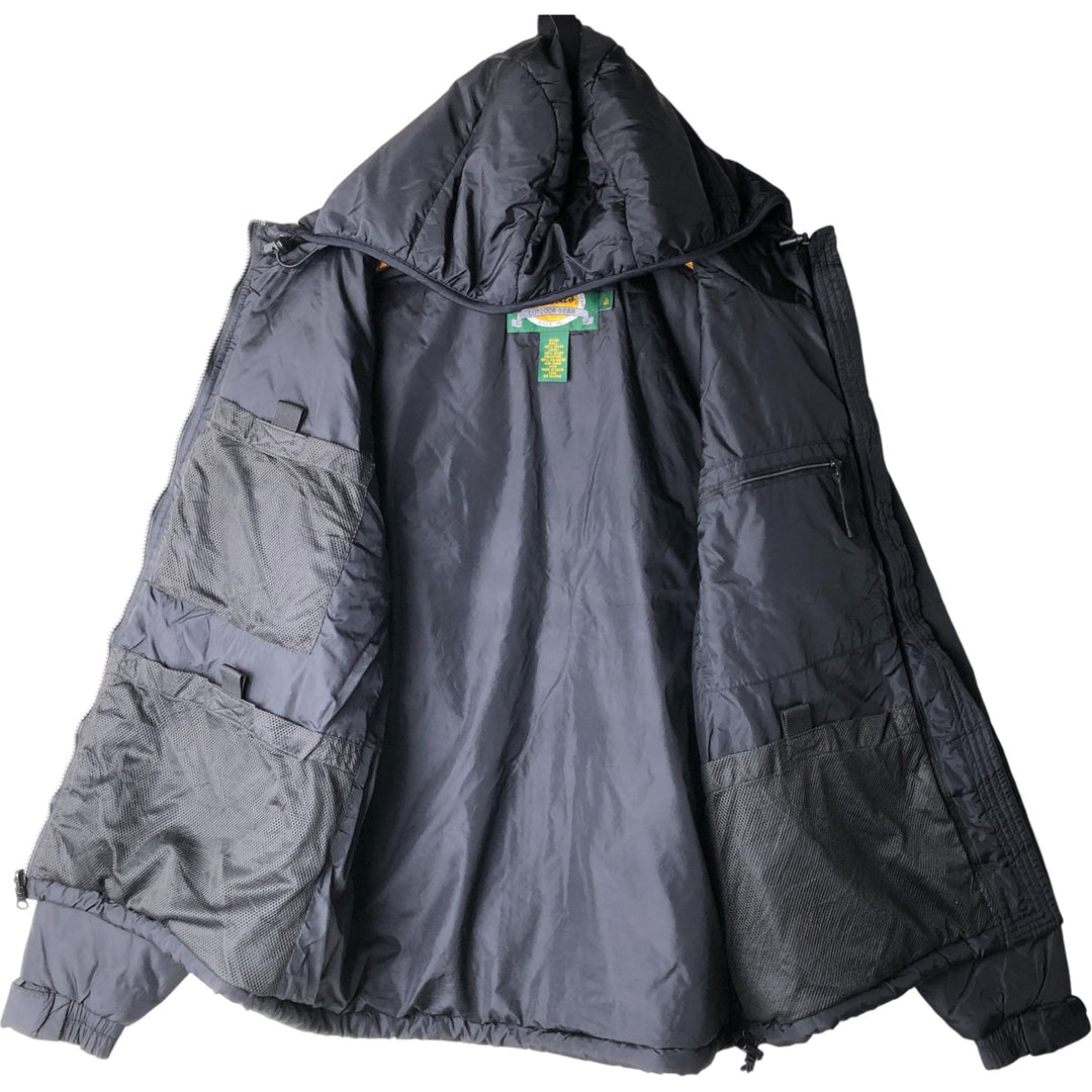 90s-00'S Cabelas Padded Parka Puffer Jacket, Men's Size Medium, Vintage Nylon black type Vintage Second Hand