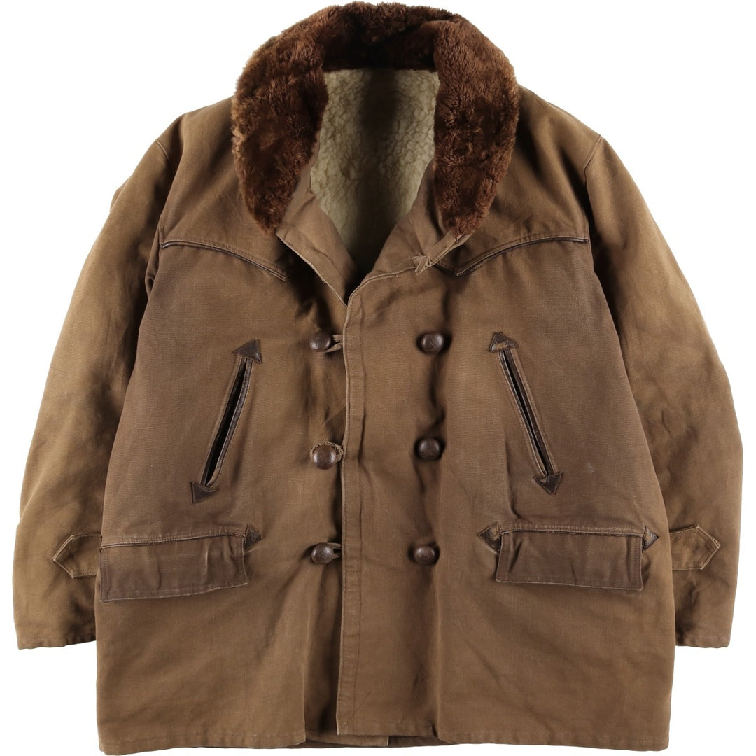Canadian Jacket, Boa Jacket, Men's XL unclear brown type Vintage Second Hand