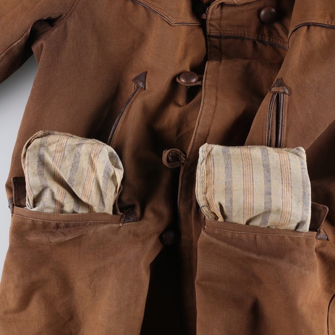 Canadian Jacket, Boa Jacket, Men's XL unclear brown type Vintage Second Hand