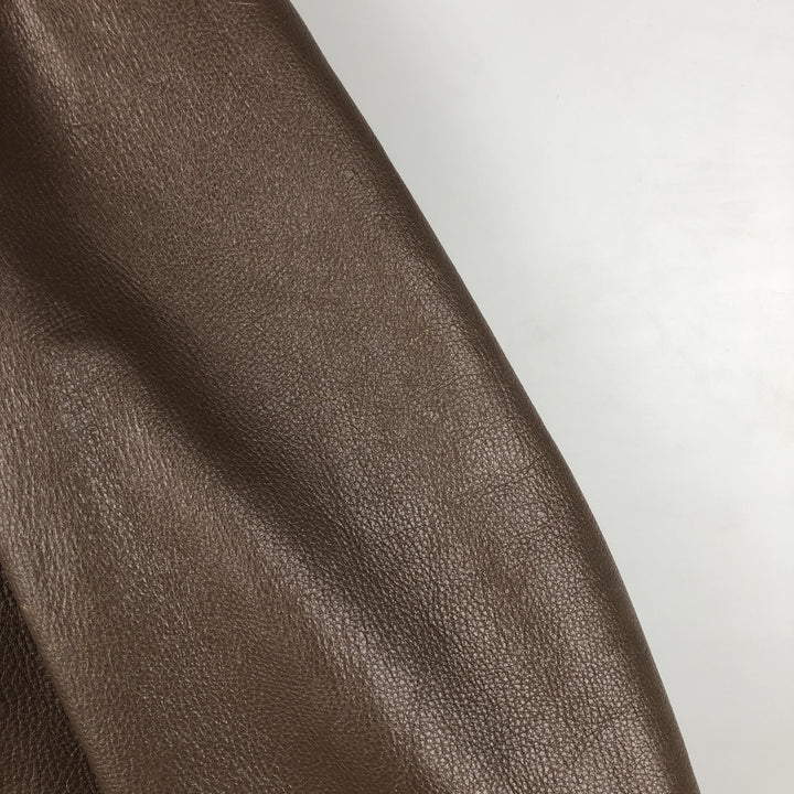 Alvord Glove Men's Vintage Leather Jacket, Size L Genuine leather deerskin beige type brown Vintage Second Hand