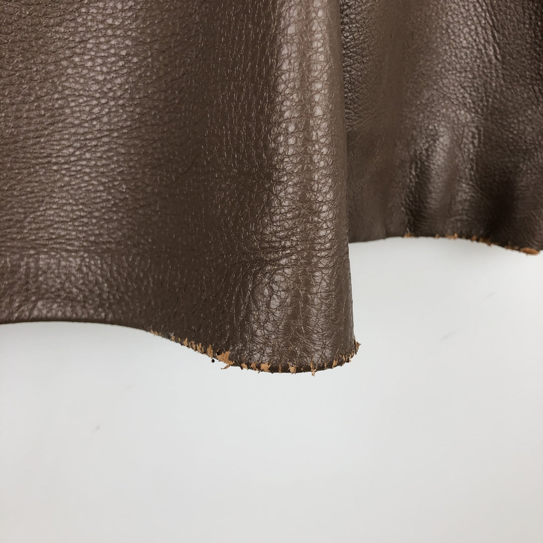 Alvord Glove Men's Vintage Leather Jacket, Size L Genuine leather deerskin beige type brown Vintage Second Hand