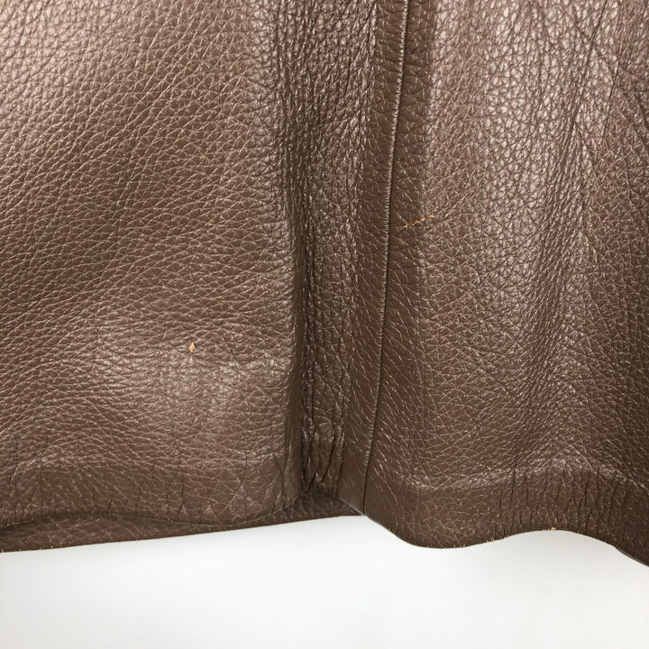 Alvord Glove Men's Vintage Leather Jacket, Size L Genuine leather deerskin beige type brown Vintage Second Hand