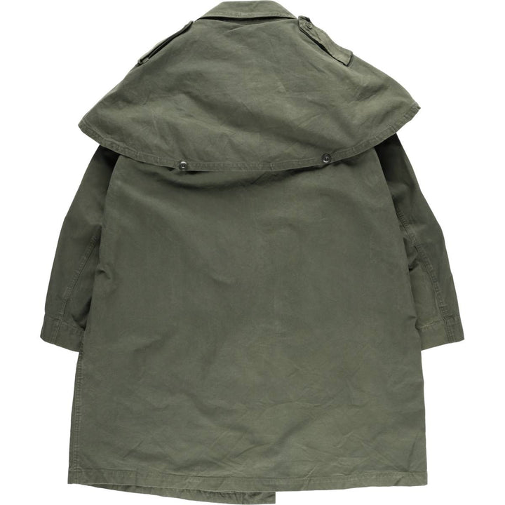 French Army Frock Coat Military Raincoat 100-104 unclear Khaki type Vintage Second Hand