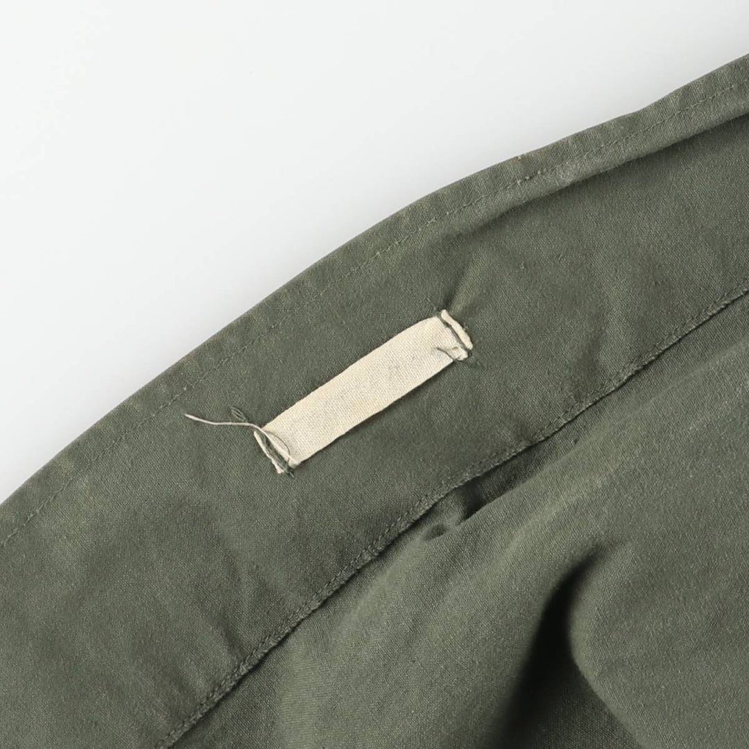 French Army Frock Coat Military Raincoat 100-104 unclear Khaki type Vintage Second Hand