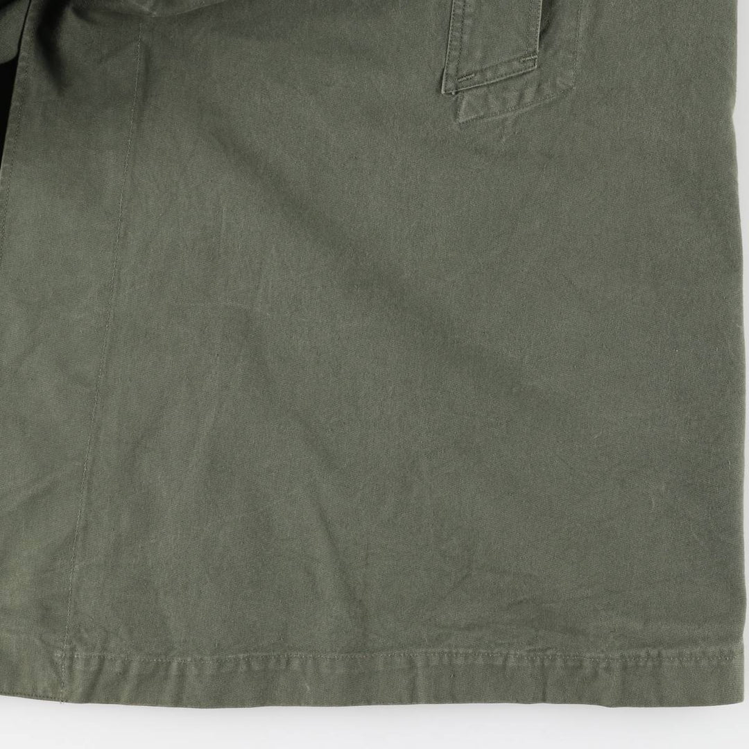 French Army Frock Coat Military Raincoat 100-104 unclear Khaki type Vintage Second Hand