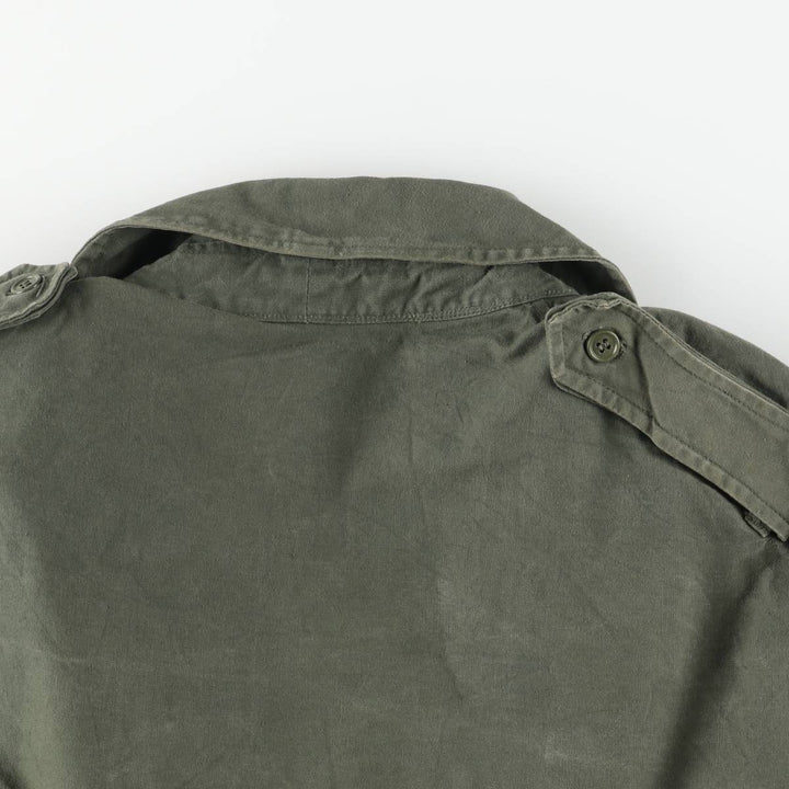 French Army Frock Coat Military Raincoat 100-104 unclear Khaki type Vintage Second Hand