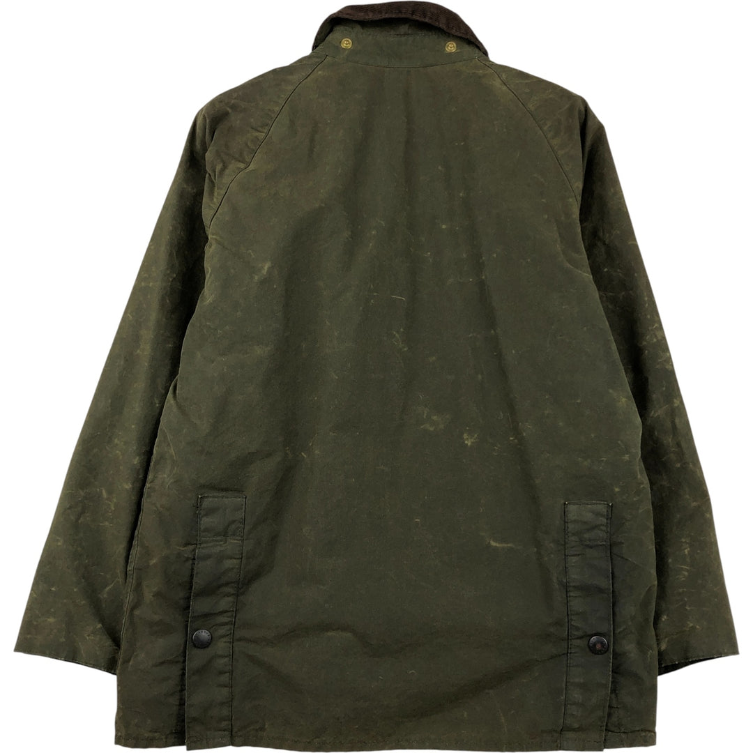 Vintage 80s-90'S Barbour Bedale 3-Warrant waxed cotton oiled jacket, made in England, size M. cotton Khaki type Vintage Second Hand