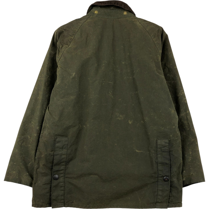 Vintage 80s-90'S Barbour Bedale 3-Warrant waxed cotton oiled jacket, made in England, size M. cotton Khaki type Vintage Second Hand