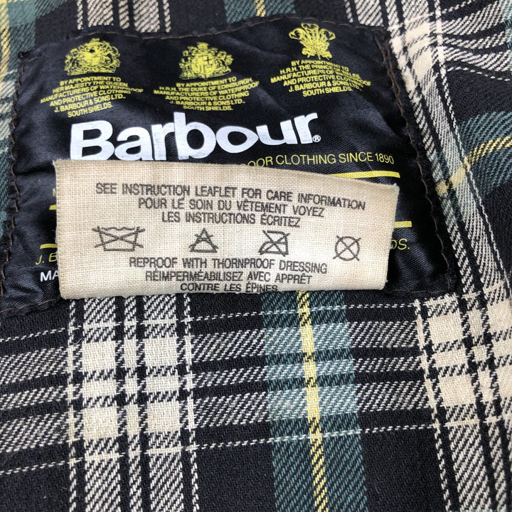 Vintage 80s-90'S Barbour Bedale 3-Warrant waxed cotton oiled jacket, made in England, size M. cotton Khaki type Vintage Second Hand