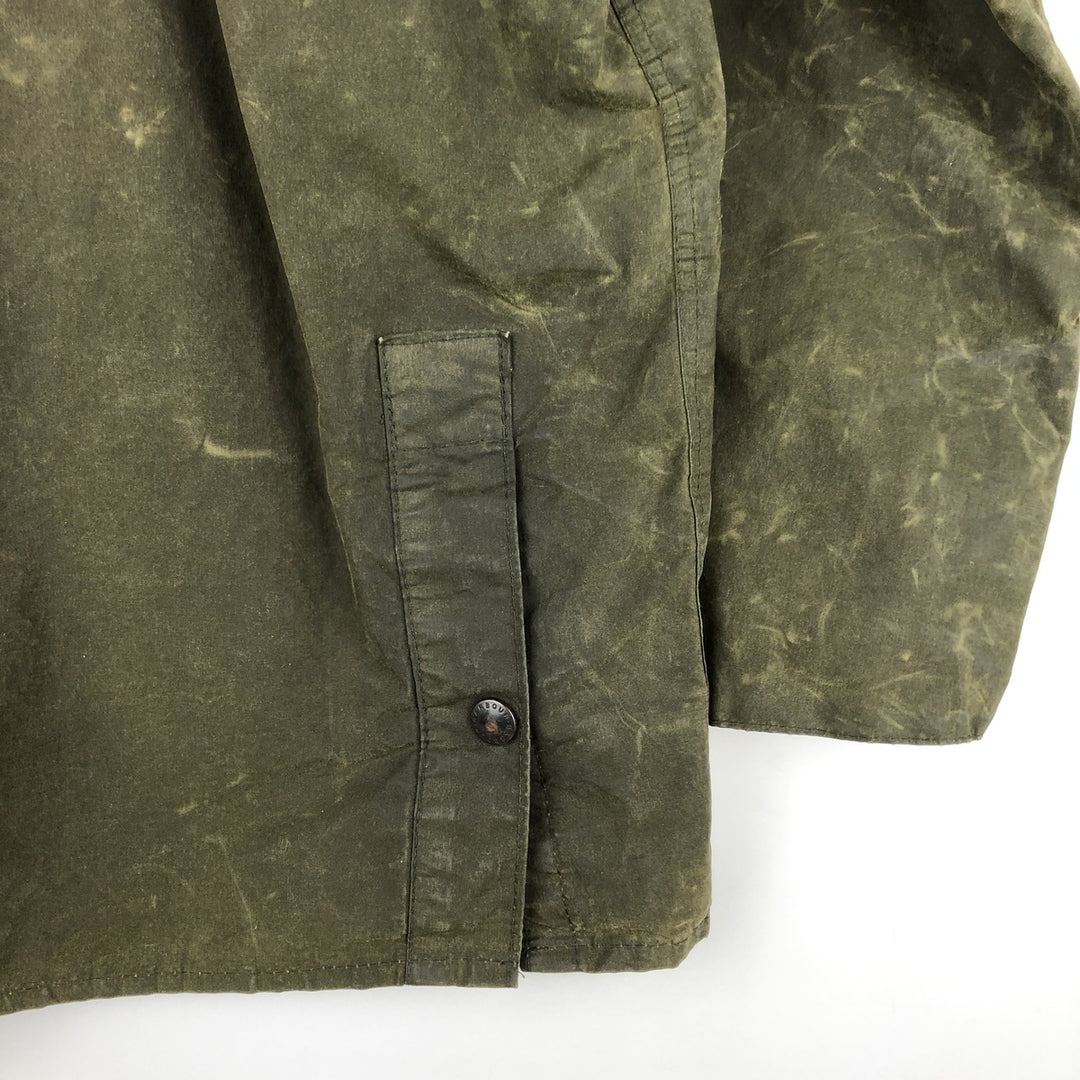 Vintage 80s-90'S Barbour Bedale 3-Warrant waxed cotton oiled jacket, made in England, size M. cotton Khaki type Vintage Second Hand