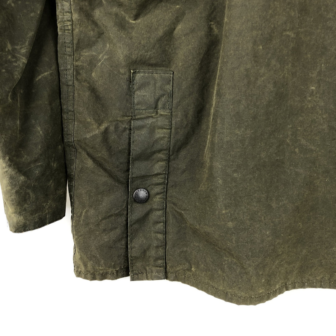 Vintage 80s-90'S Barbour Bedale 3-Warrant waxed cotton oiled jacket, made in England, size M. cotton Khaki type Vintage Second Hand