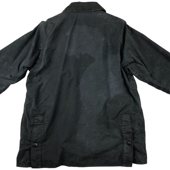 1990'S Barbour Bedale jacket, old 3-warrant badge, waxed cotton, oiled, made in England, size C42 (equivalent to men's L). cotton navy blue type Vintage Second Hand