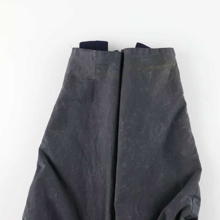 80s-90'S Barbour Bedale 3-Warrant Waxed Cotton Oiled Jacket, Made in England, Men's Size Small cotton navy blue type Vintage Second Hand