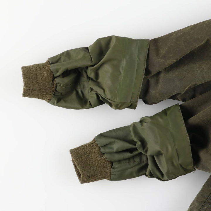 2000'S Barbour BEDALE 3 Warrant Waxed Cotton Oiled Jacket, Made in England, C34, Men's Size Small cotton Khaki type Vintage Second Hand