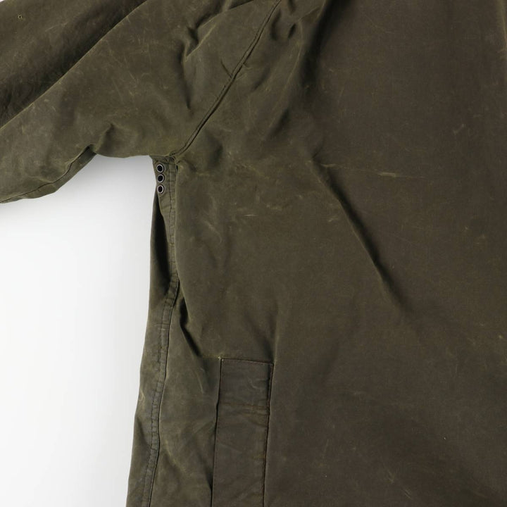 2000'S Barbour BEDALE 3 Warrant Waxed Cotton Oiled Jacket, Made in England, C34, Men's Size Small cotton Khaki type Vintage Second Hand
