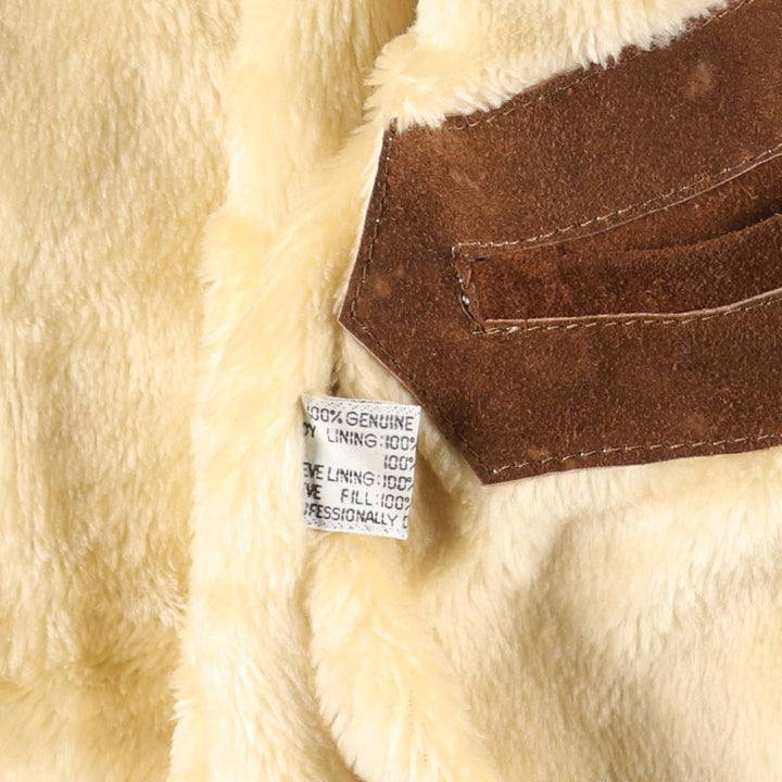 Baracuta Men's Vintage Padded Suede Leather Parka (Size L) Genuine Leather Suede Leather brown type Vintage Second Hand
