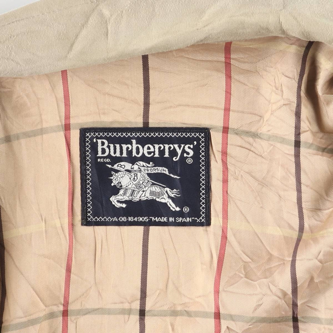 Burberry's suede leather jacket, made in Spain, size M unclear Beige type Vintage Second Hand