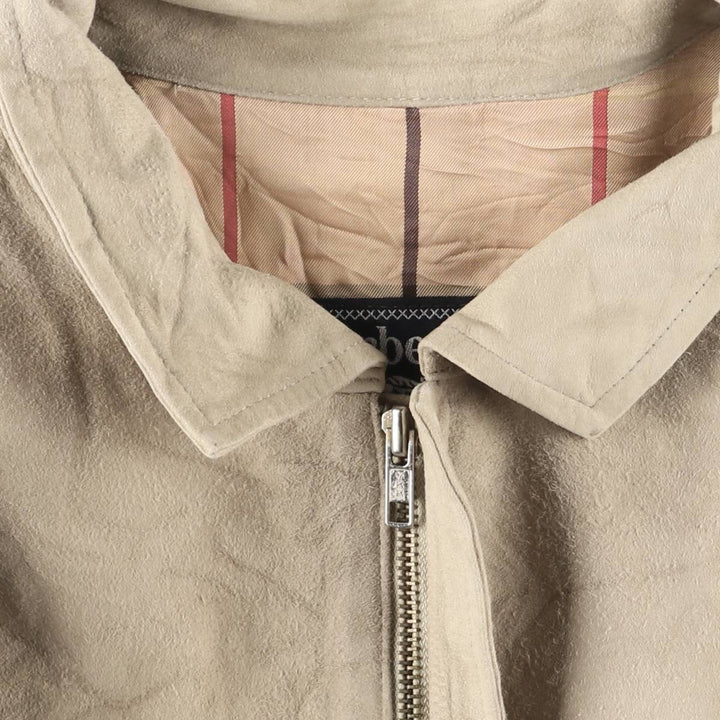 Burberry's suede leather jacket, made in Spain, size M unclear Beige type Vintage Second Hand