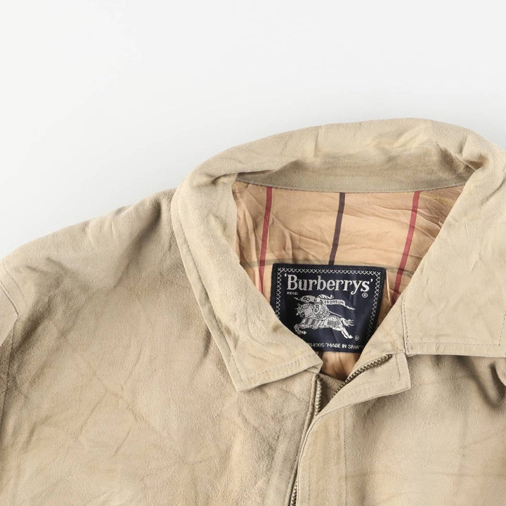 Burberry's suede leather jacket, made in Spain, size M unclear Beige type Vintage Second Hand