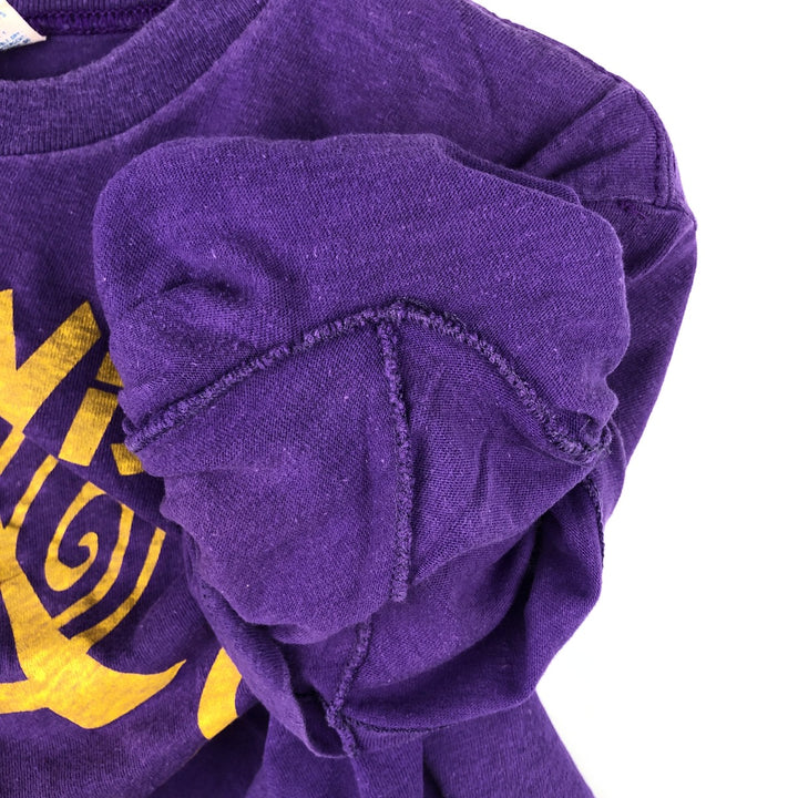 Vintage 1970'S Champion Bar Tag Print T-Shirt, Made in USA, Women's Size Medium cotton purple type Vintage Second Hand