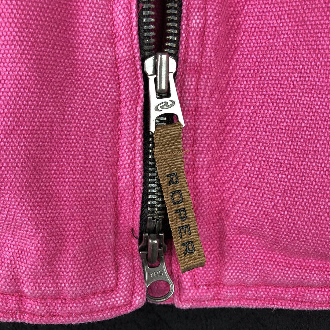 ROPER Duck Padded Vest, Women's Size L cotton pink type Vintage Second Hand