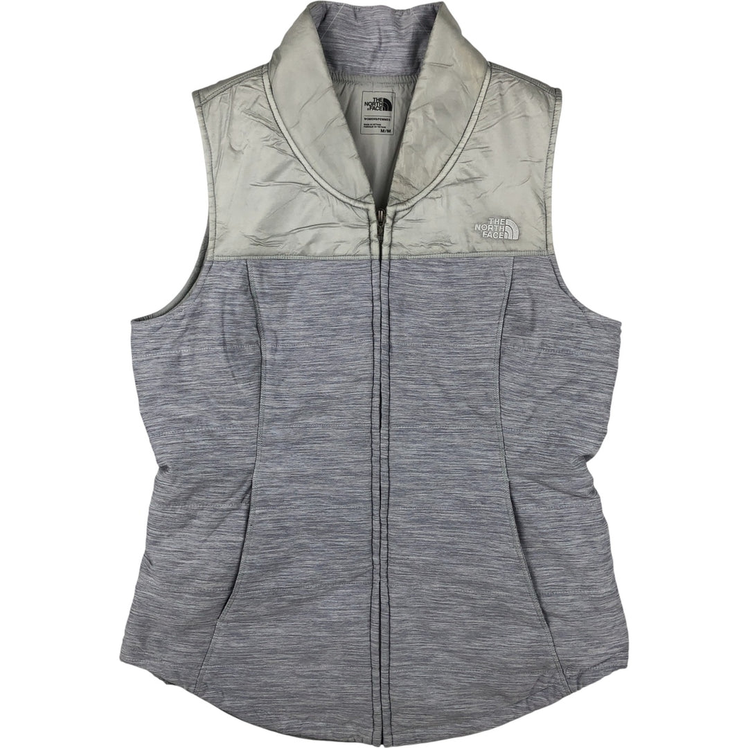 The North Face Women's Padded Vest, Size M polyester gray type Vintage Second Hand