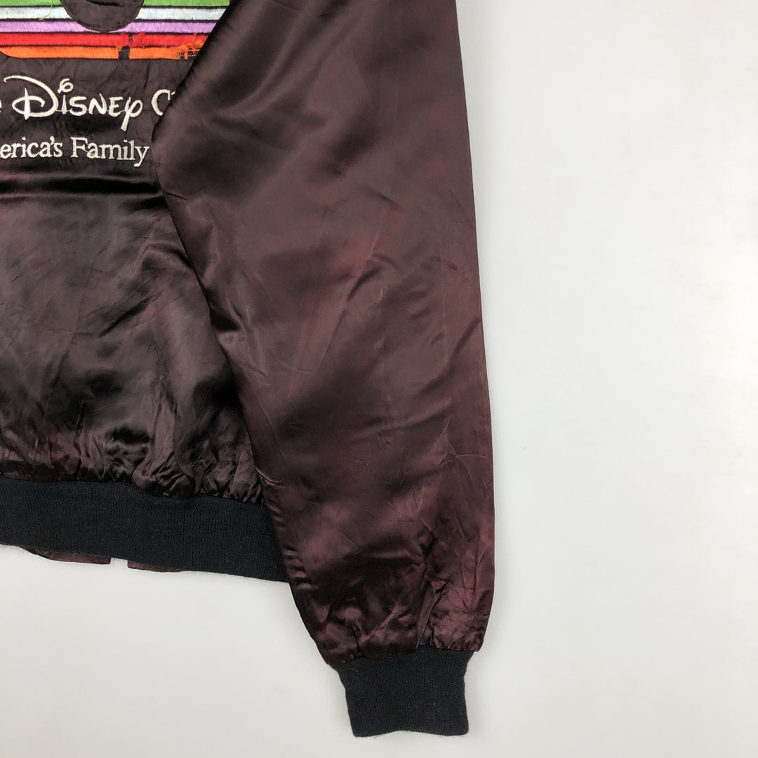 Vintage 90'S Disney Channel Mickey Mouse nylon jacket, Made in USA, Men's Size Small unclear black type Vintage Second Hand