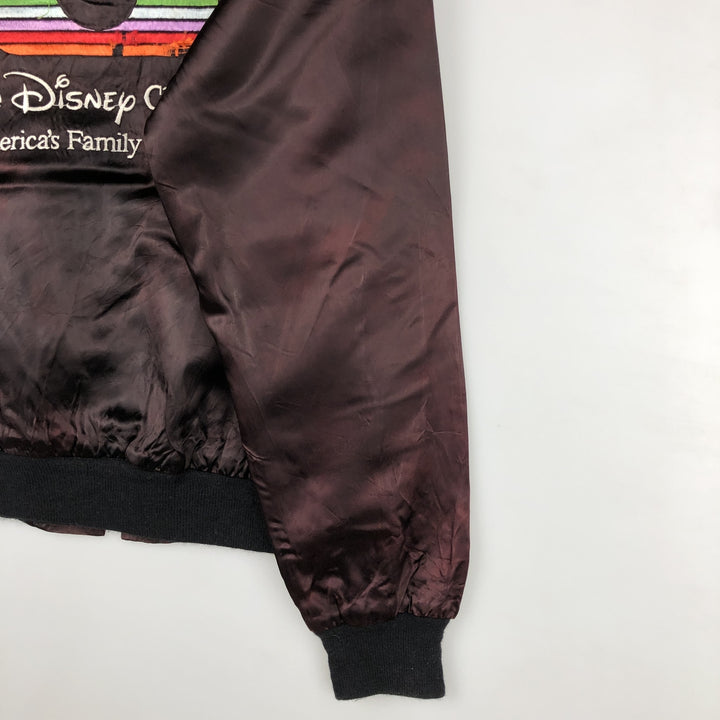 Vintage 90'S Disney Channel Mickey Mouse nylon jacket, Made in USA, Men's Size Small unclear black type Vintage Second Hand