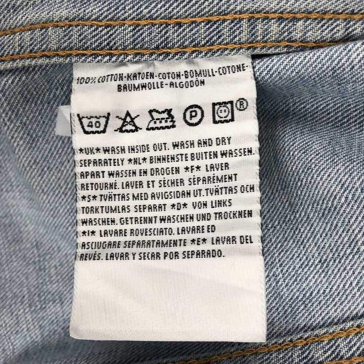 2000'S Levi's Euro Model Denim Jacket, Women's Size Medium cotton blue type Vintage Second Hand