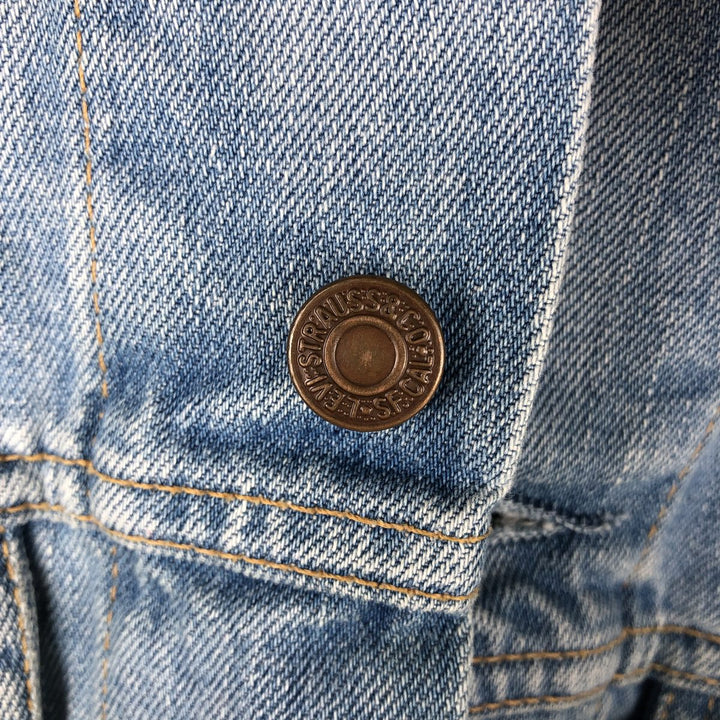 2000'S Levi's Euro Model Denim Jacket, Women's Size Medium cotton blue type Vintage Second Hand