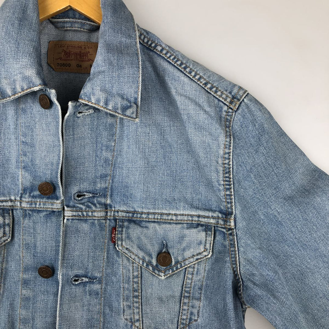 2000'S Levi's Euro Model Denim Jacket, Women's Size Medium cotton blue type Vintage Second Hand