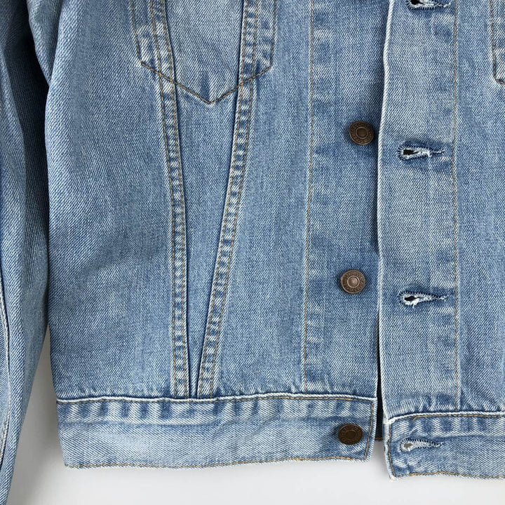2000'S Levi's Euro Model Denim Jacket, Women's Size Medium cotton blue type Vintage Second Hand