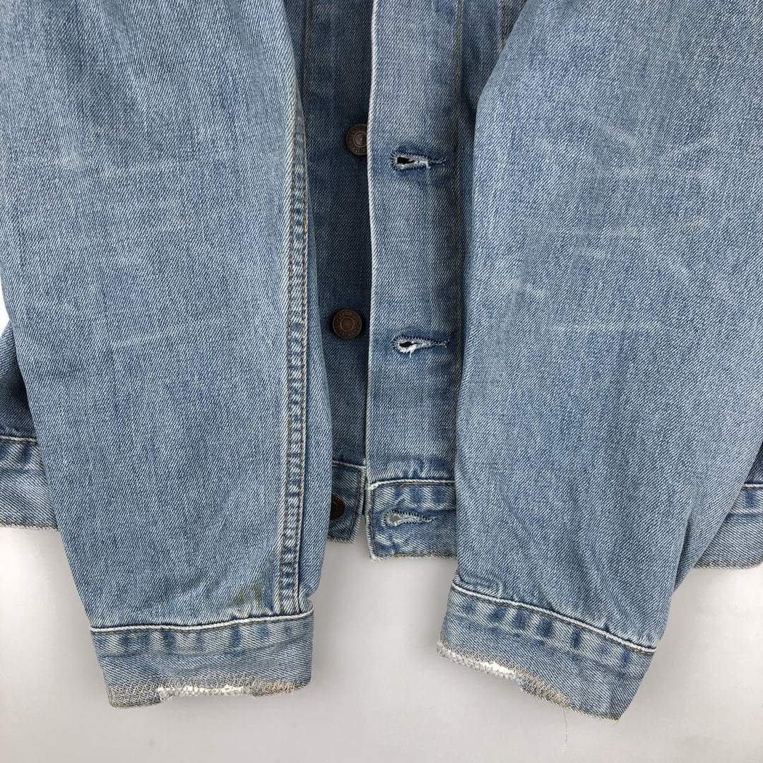 2000'S Levi's Euro Model Denim Jacket, Women's Size Medium cotton blue type Vintage Second Hand