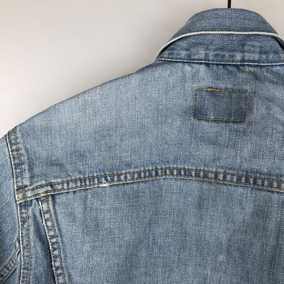 2000'S Levi's Euro Model Denim Jacket, Women's Size Medium cotton blue type Vintage Second Hand