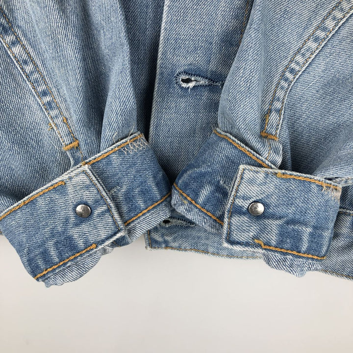 2000'S Levi's Euro Model Denim Jacket, Women's Size Medium cotton blue type Vintage Second Hand