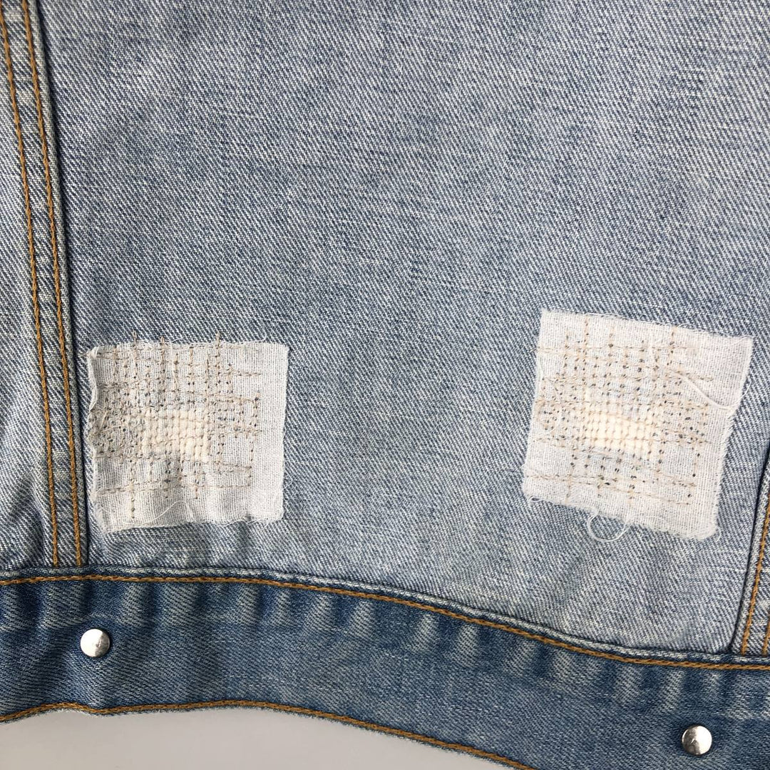 2000'S Levi's Euro Model Denim Jacket, Women's Size Medium cotton blue type Vintage Second Hand